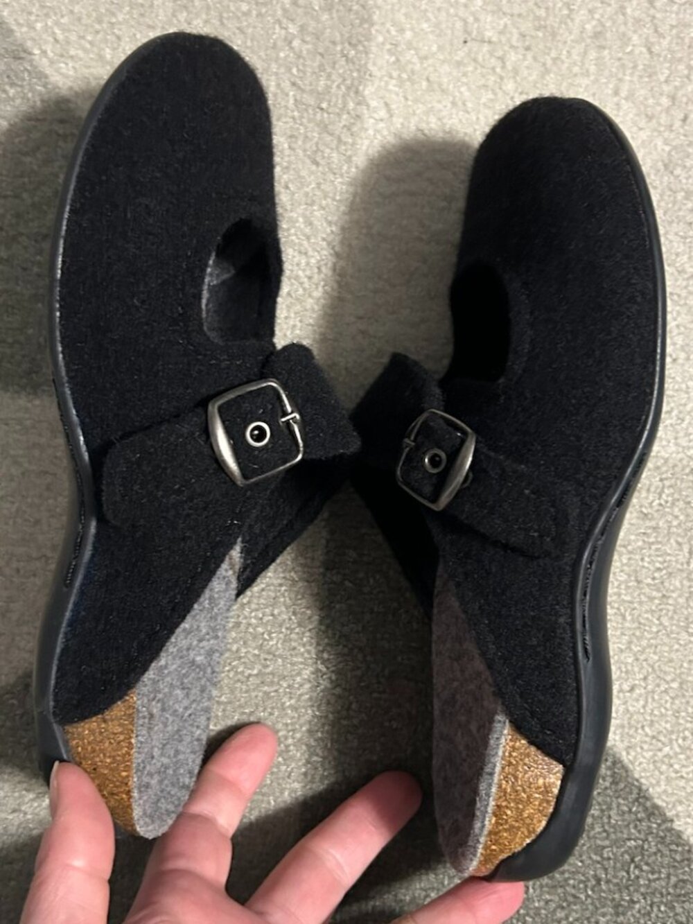 Dr. Andrew Weil Orthaheel WOOL Mary Jane Clogs Mules Slippers Women's EU 37/US 6 - Picture 9 of 12